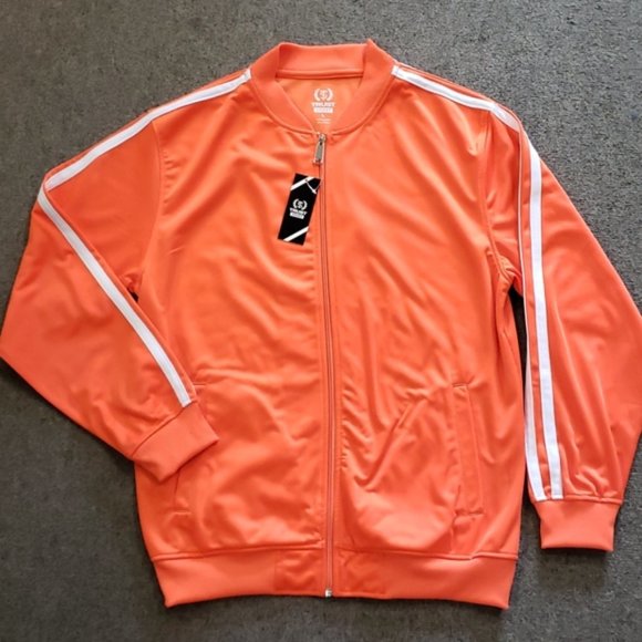 Orange/White Track/Jogger Suit Set 2pc XL- NEW - Picture 2 of 4